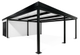 GARDEON® Garage mit Hörmann Garagentor, Fenster und Carport rechts